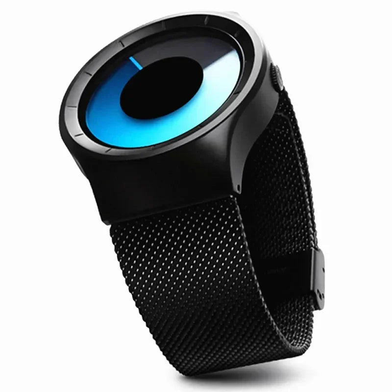 NEW Creative Quartz Watches Men Top Fashion Brand Casual Stainless steel Mesh Band Unisex Watch Clock Male female Gentleman gift - Sun Studio