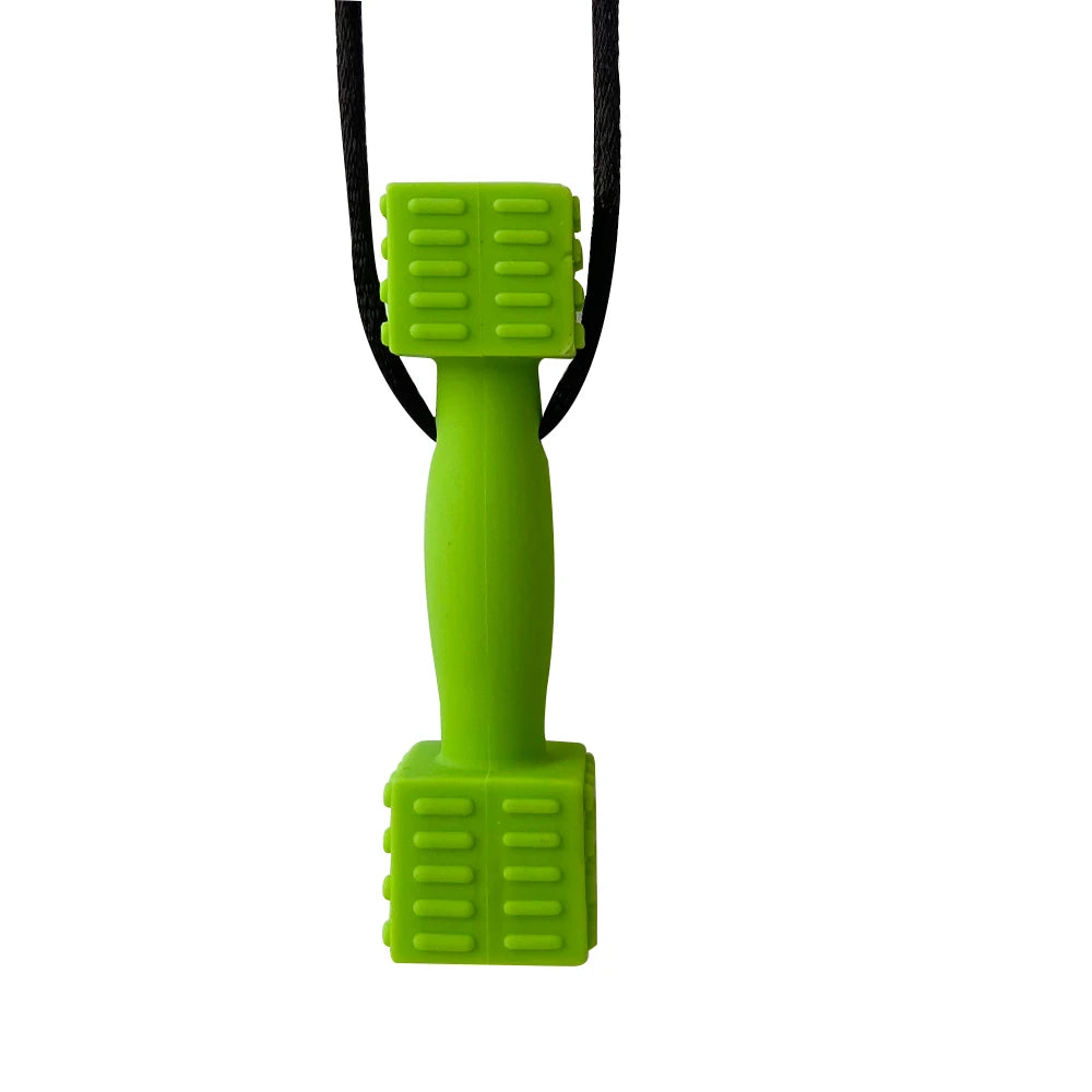 1pcs Silicone Teether Kids Chew Necklace Sensory Chewy Pendant Oral Motor Toys Therapy Tools for Autism ADHD chidren's goods - Sun Studio