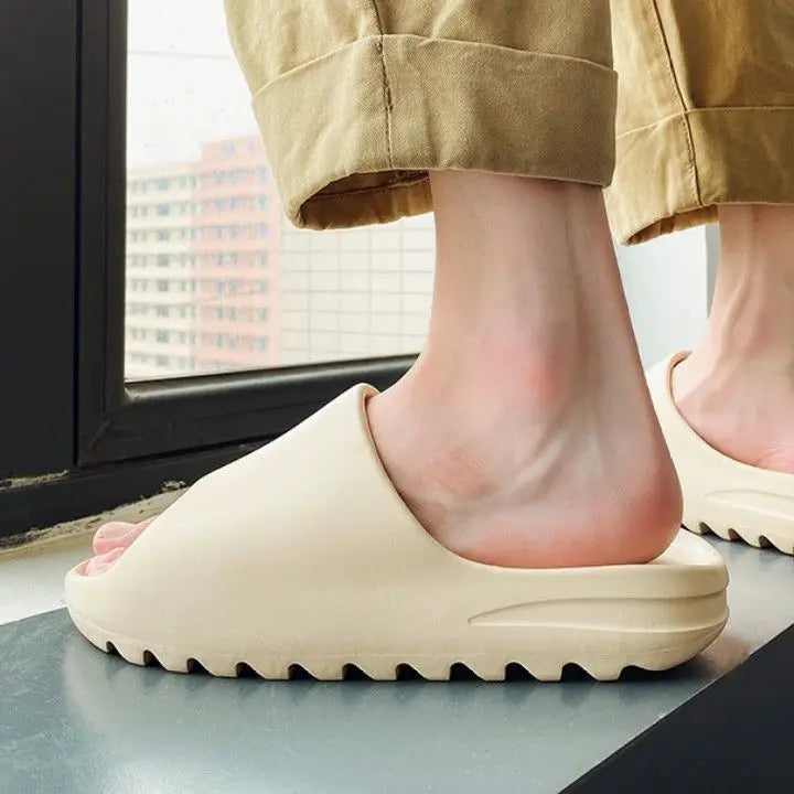 Goosecret Men EVA Platform Cloud Slippers Soft Sole Sandals Non-Slips Bedroom Slides Male Cozy Home Shoes Soft Sole Beach Slides - Sun Studio