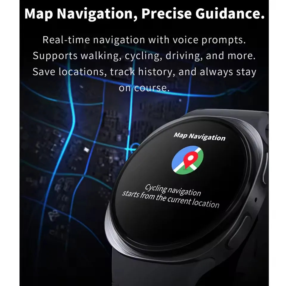 Smartwatch 8 Mini Watch GPS Track Smart Watches For Men Women Sports Heart Rate Bluetooth Call NFC IP68 Waterproof Compass Band - Sun Studio