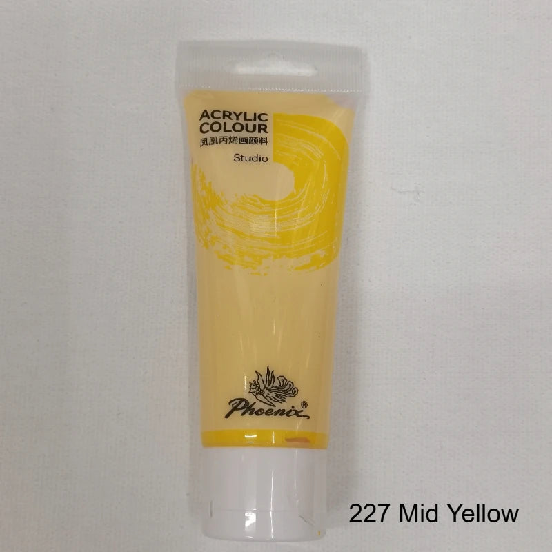 75ml Acrylic Paint Non Toxic Non Fading,Rich Pigments for Painters, Adults for Canvas Wood Clay Fabric Ceramic Craft Supplies