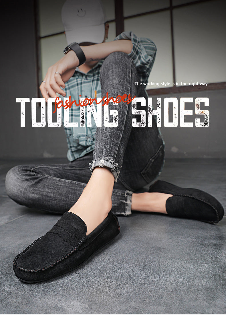 Trend Suede Men Casual Shoes Breathable Comfort Slip-on Mens Driving Shoes Fashion Men Lazy Shoes Luxury Brand Loafers Moccasins - Sun Studio