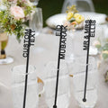10-120pcs Personalized Acrylic Stirrers Custom Laser Cut Drink Stirrers Drinks Wedding Stirrers Cocktail Toppers - Sun Studio
