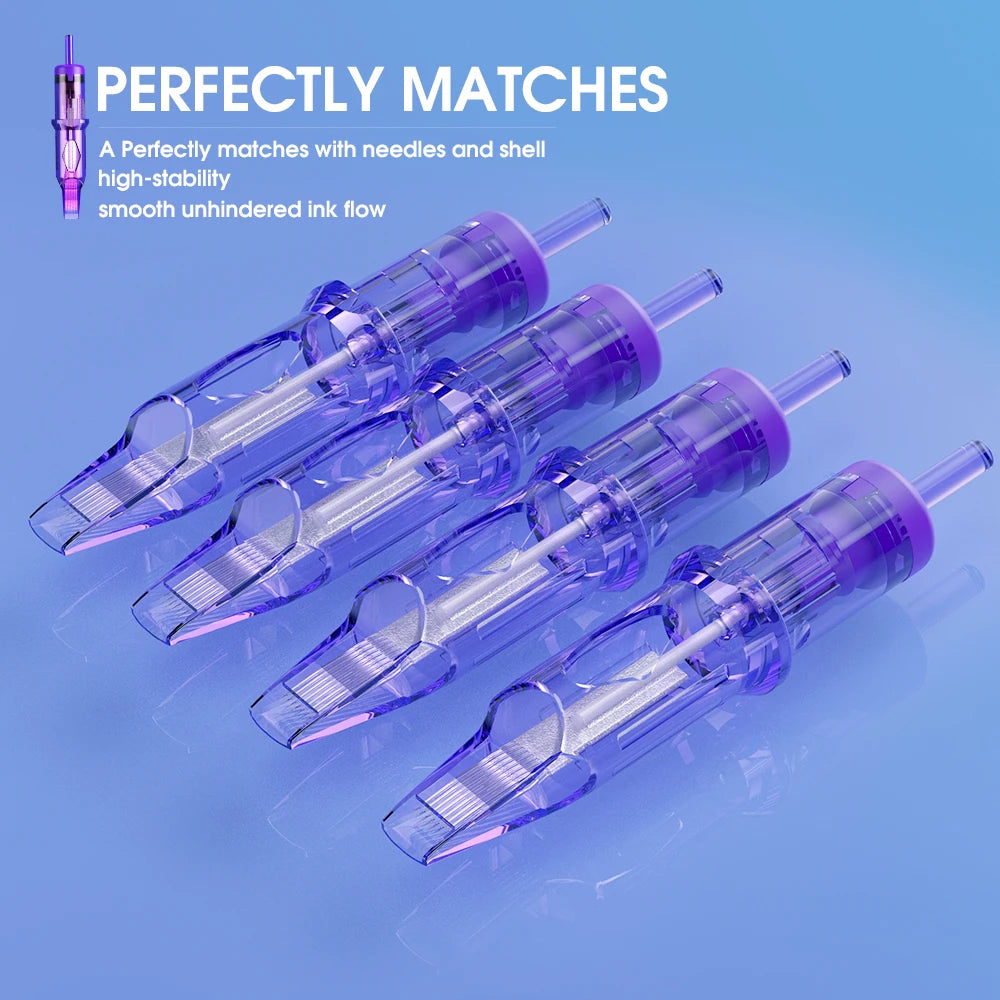 20pcs Mast Pro Tattoo Cartridge Needles RM /M Round Magnum Disposable Permanent Makeup SMP Cartridge Tattoo Needles  Accessories - Sun Studio
