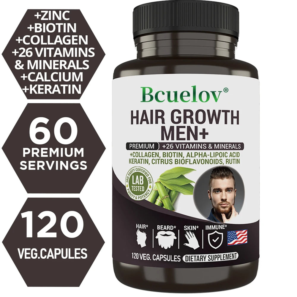 Men's Multivitamin Supplement - Supports Men's Multivitamin with Vitamins A, C, D, E & B12, Zinc, Calcium, Magnesium and More - Sun Studio