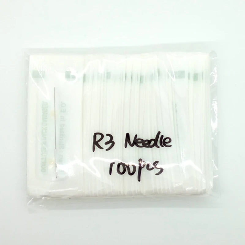 100pcs 3RL/1RL Permanent Makeup Needle Disposable Sterilized Professional Tattoo Needles for Tattoo Eyebrow Machine PMU Needles - Sun Studio