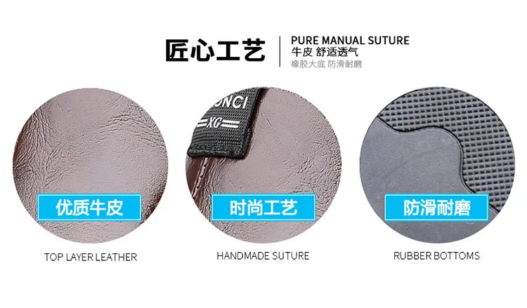 Sandals for Men Brand Casual Shoes Outdoor 2025 New Men's Slippers Comfortable Beach Shoes High Quality Leather Men Flat Sandals - Sun Studio