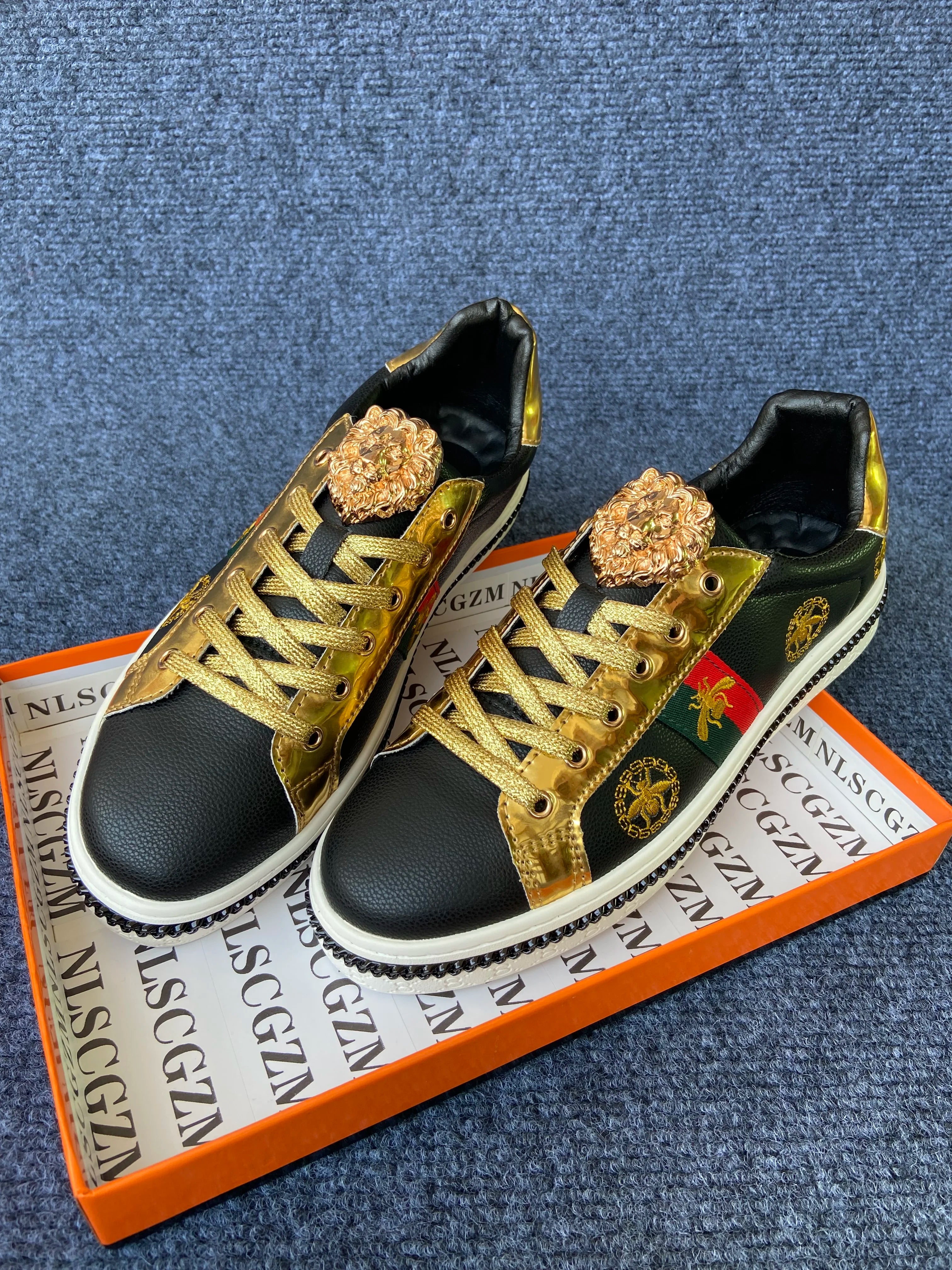 original shoes brand premium shoes for man high quality casual shoes for man casual sneakers for man trainers luxury black white - Sun Studio