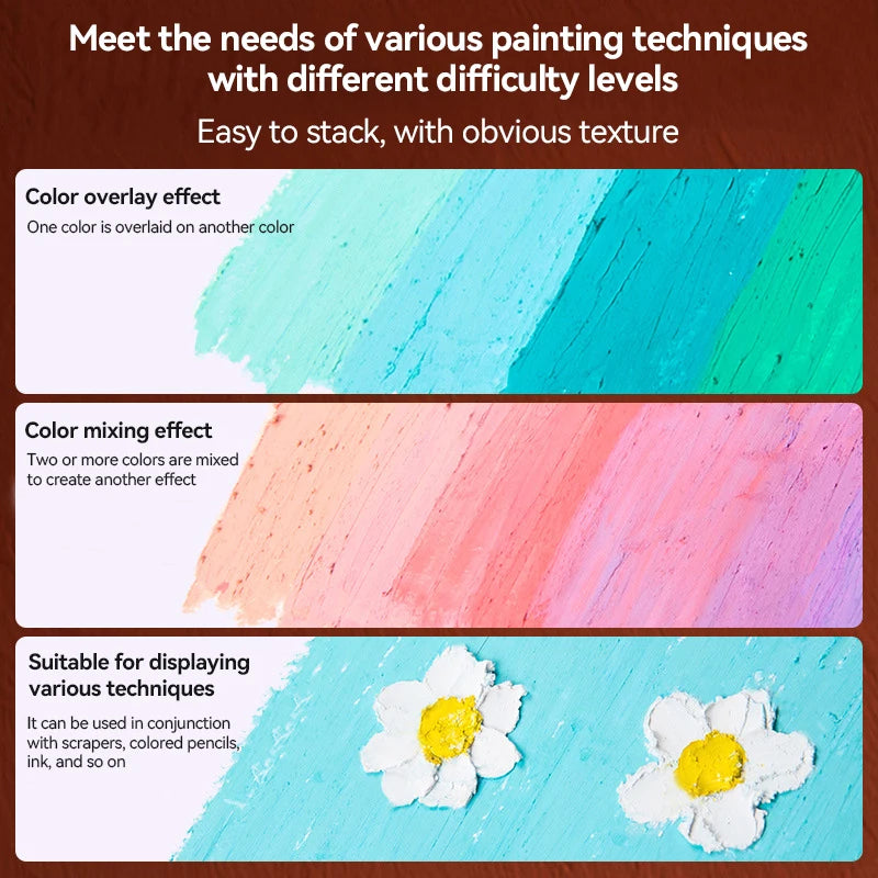 Faber-Castell Soft Oil Pastel Set 24/36/48 Vibrant Colors Creamy Texture Bullet Head Chalk for Artist Painting Drawing Beginners - Sun Studio