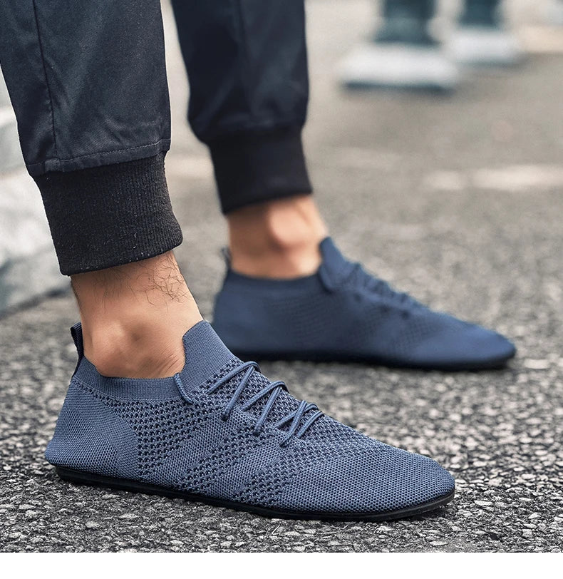 YRZL Mesh Loafers Men Driving Moccasins High Quality Flats Walking Shoes Breathable Non Slip Casual Loafers Summer Mens Shoes - Sun Studio