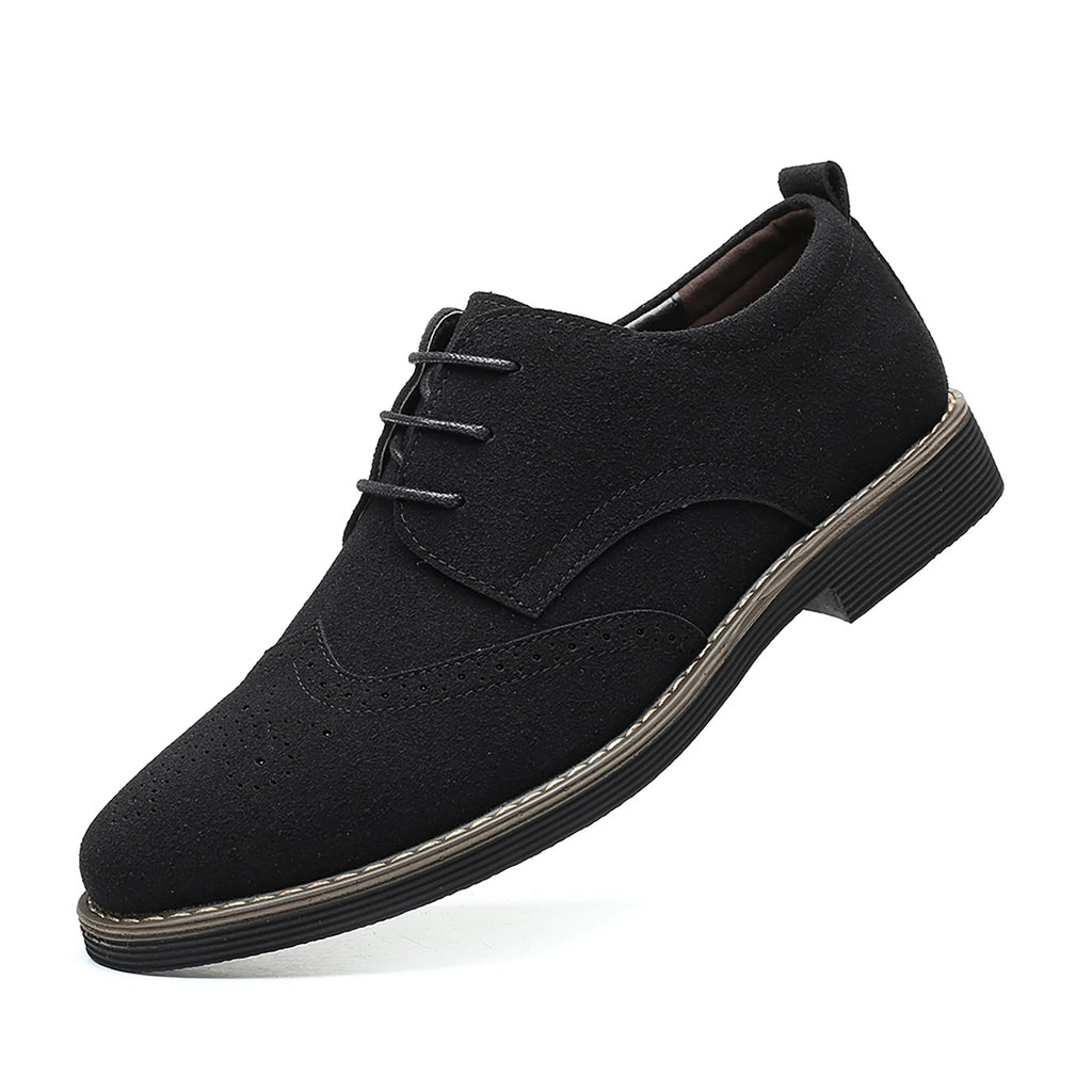 Men's Casual Business Lace-Up Hiking Work Shoes Classic Comfortable Wear-Resistant Soft-Soled Men's Shoes - Sun Studio