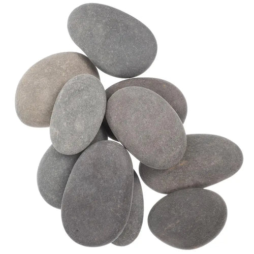 20 Pcs Painting Stone Pebbles For Painted Smooth Crafts Beach Flat Rocks Child Adults Natural - Sun Studio