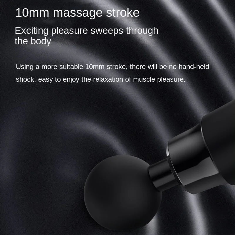 Fitness Relaxation Muscle Electric Intelligent Mini Massager Multi speed Variable speed Vibration Multi functional Fascia Gun - Sun Studio