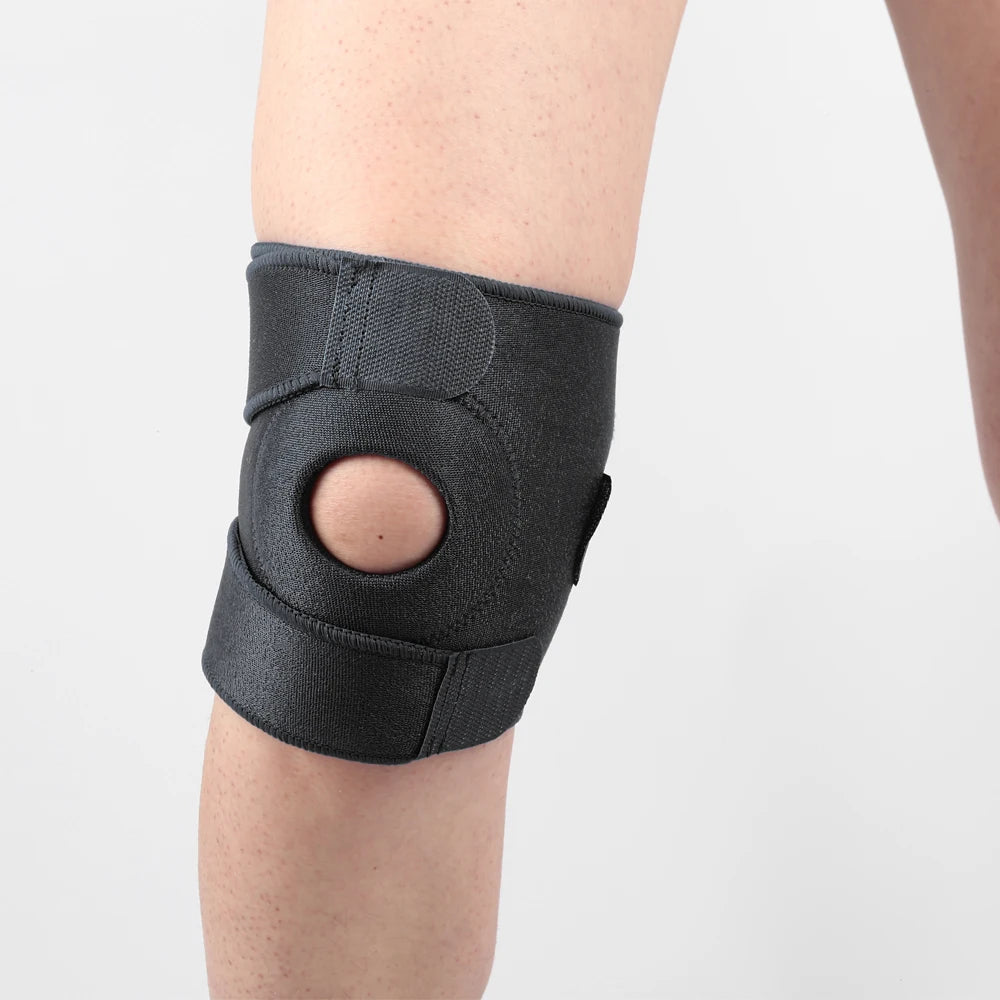 1 piece of sports and fitness knee pad, knee cap with adjustable knee support - Sun Studio