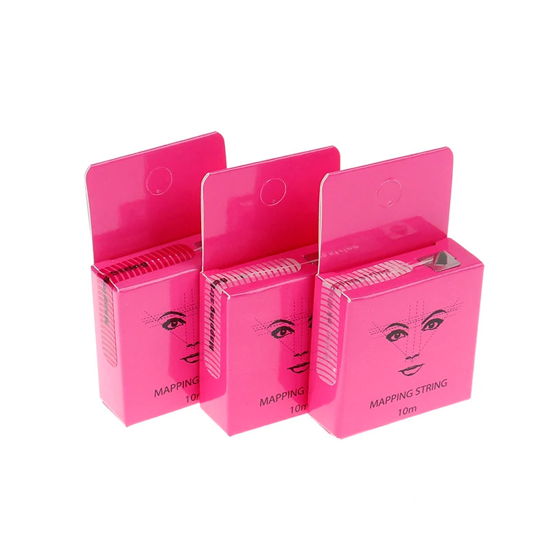Make Up Dyeing Liners Thread Semi Permanent Positioning Eyebrow Measuring Mapping Tool Pre-ink String For Microblading Eyebow - Sun Studio