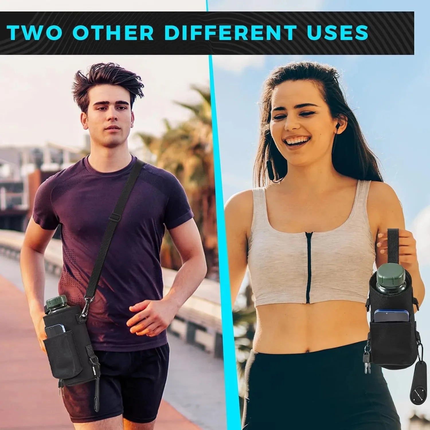 Large Capacity Magnetic Gym Bag Portable Magnetic Carrier Bag With Phone Pocket Gym Water Bottle Pouch Gym Organizer Accessories - Sun Studio