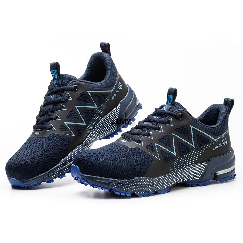 Fashion Safety Shoes Men Steel Toe Sneakers Puncture Proof Breathable Work Safety Boots Man Comfy Work Shoes Male Security Boots - Sun Studio