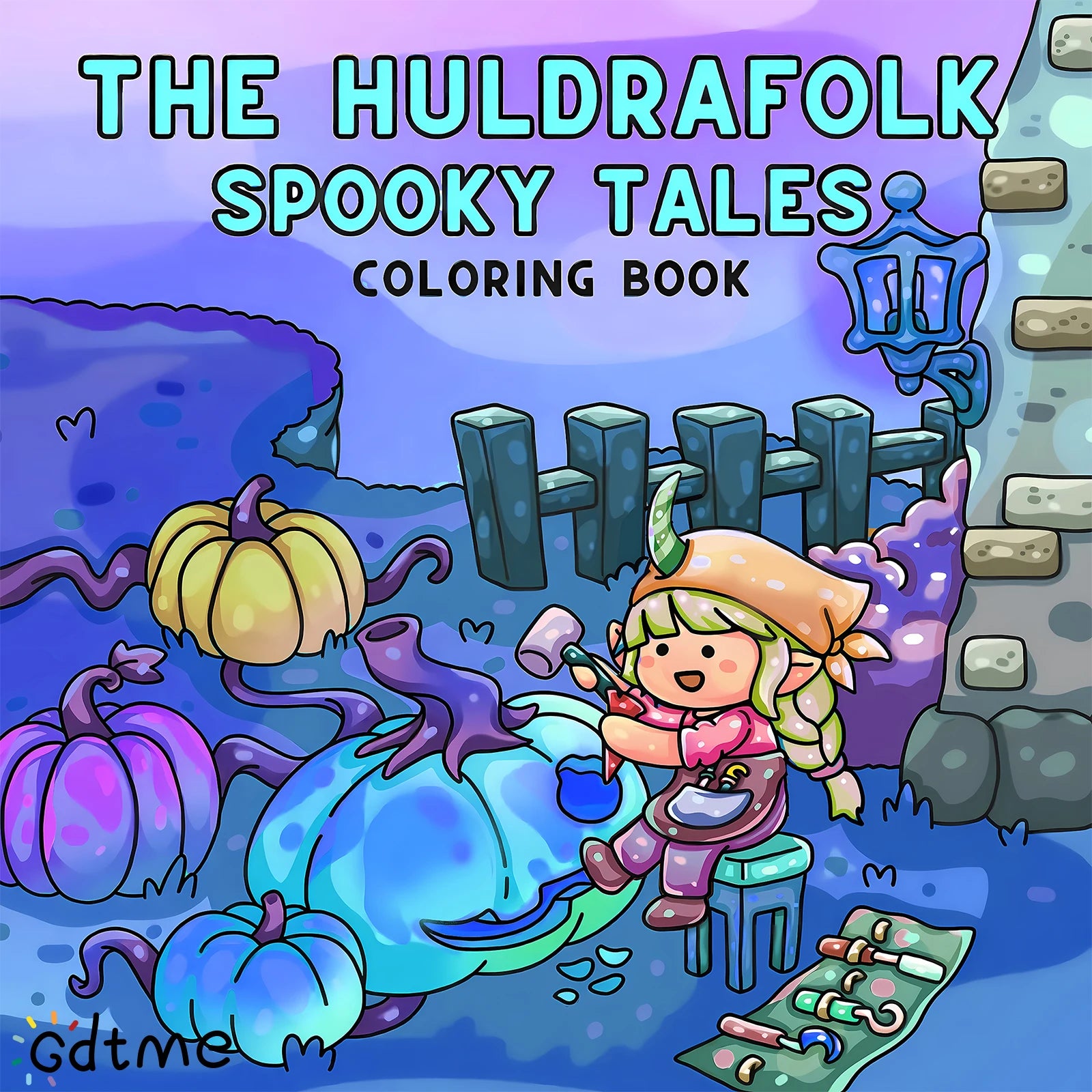 THE SPOOKY TALES Bold-easy Patterns Coloring Book for Adults Cute Drawing Book Perfect Gift for Party and Birthday - Sun Studio