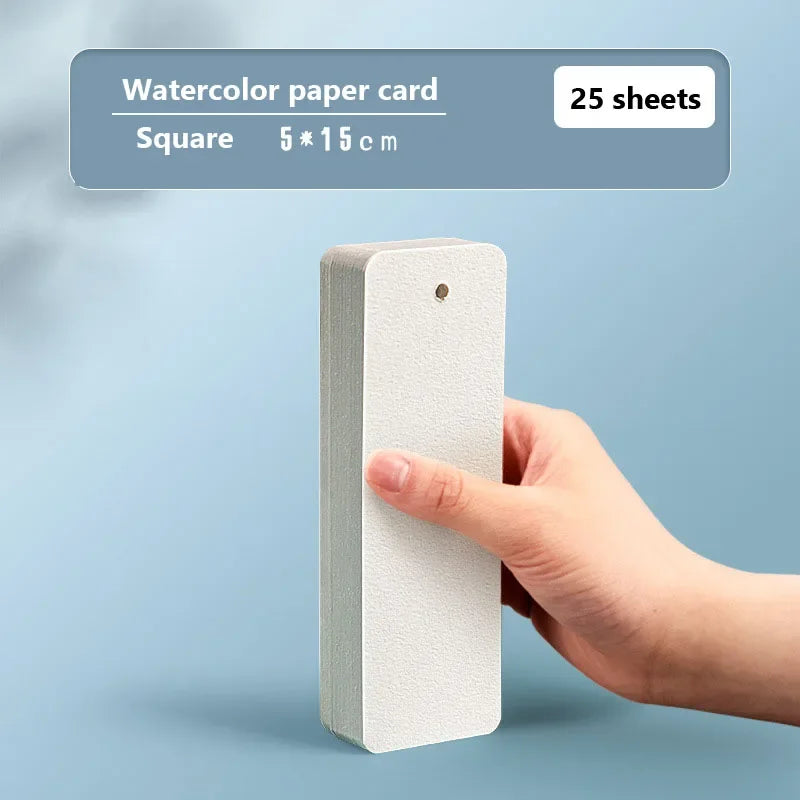 Square/Round Watercolor Paper 300g 25 sheets Professional Water Color Paper Postcard For Painting School Supplies - Sun Studio