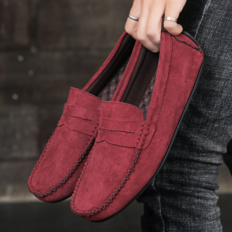 Trend Suede Men Casual Shoes Breathable Comfort Slip-on Mens Driving Shoes Fashion Men Lazy Shoes Luxury Brand Loafers Moccasins
