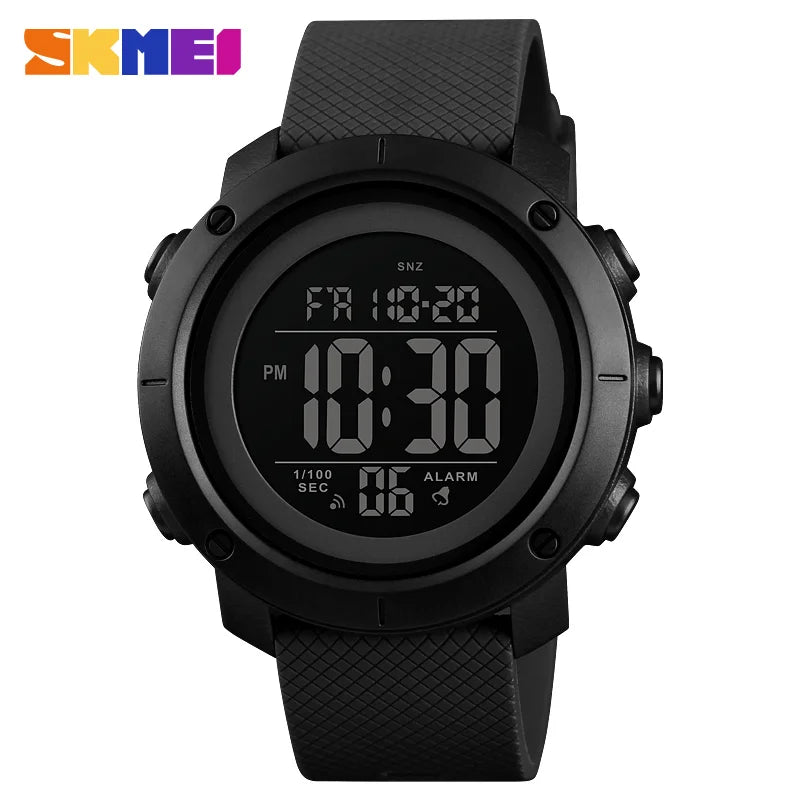 SKMEI Men Fashion Digital Watch Large Dial Alarm Clock Waterproof Watches Sport Outdoor Sports Men's Electronic Watch
