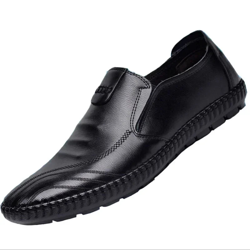 Men Casual Loafers Comfortable Lightweigh Walking Footwear Moccasins Breathable Slip on Male Leather Shoes Zapatos Hombre Male - Sun Studio