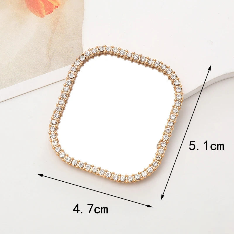 Korean Cute Heart Flower Mirror Griptok Bracket For iPhone 15 14 Samsung Universal Phone Accessories Phone Holder Grip Tok Stand - Sun Studio