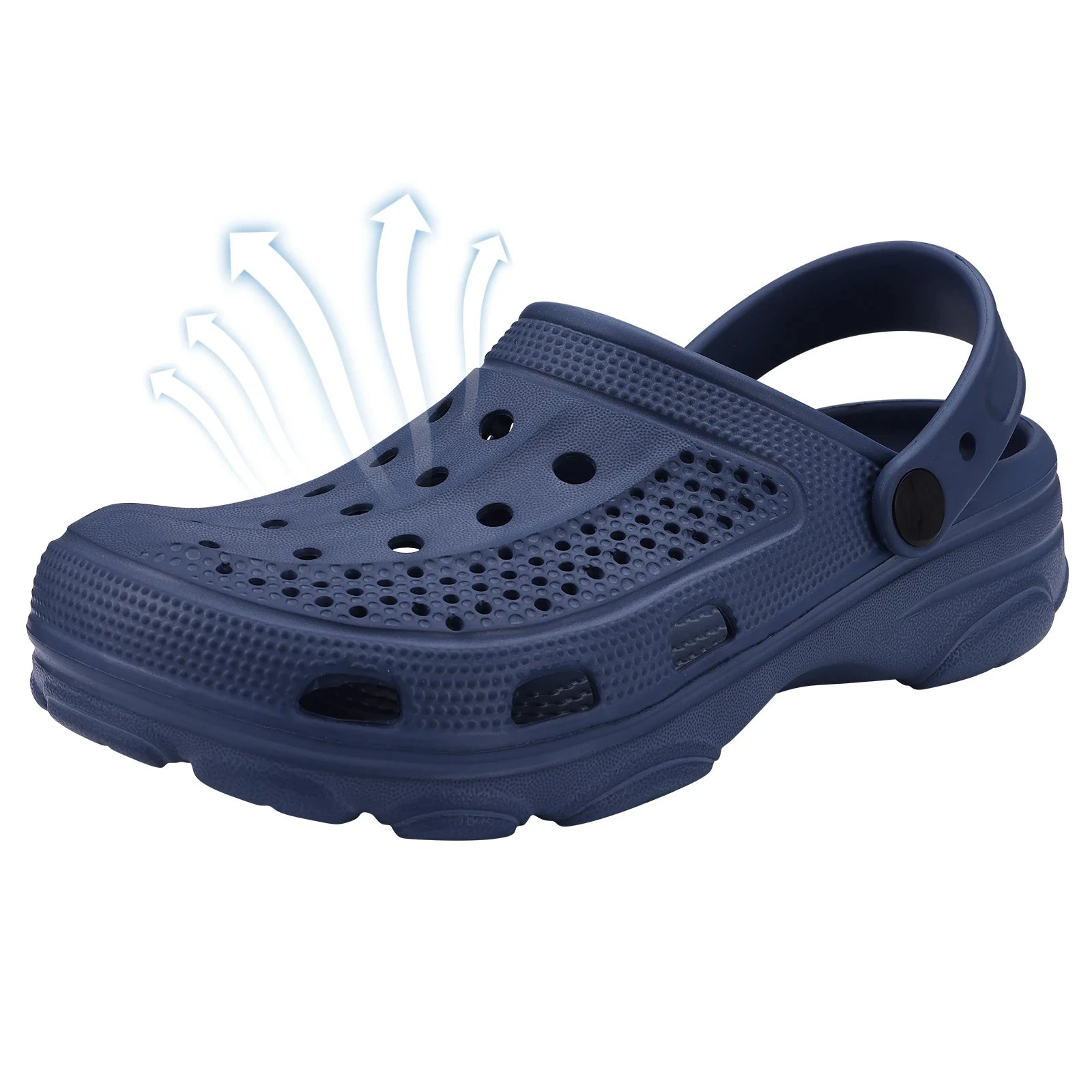 Eyriphy Men Slippers Garden Shoes Breathable Hole Slippers Outdoor Fishing Shoes Non-Slips Kitchen Slippers EVA Sole Men Sandals - Sun Studio