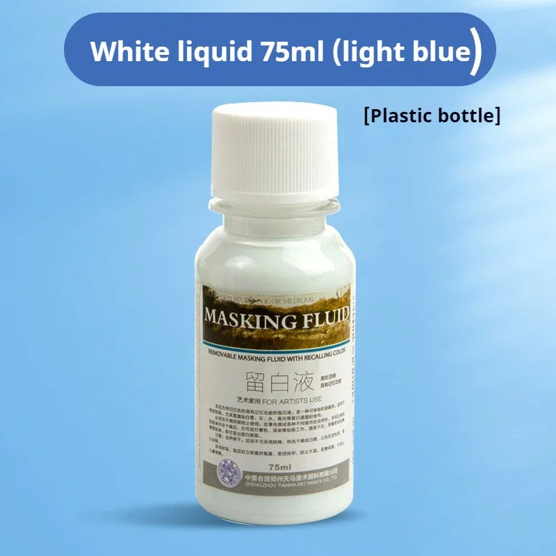 Watercolor Art Masking Fluid 18ml/30ml/75ml Watercolor Media Masking Marker Pen For Watercolor Gouache Painting Art Supplies - Sun Studio