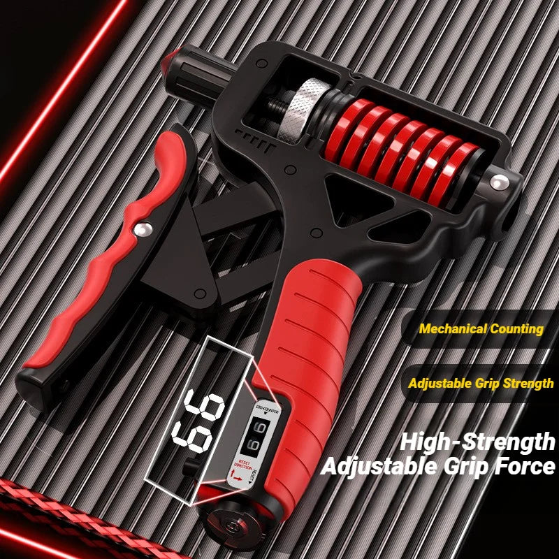 5-165Kg Adjustable Steel Spring Heavy Hand Grip Exercise Strengthener Gripper Finger Expander Arm Wrist Forearm Trainers - Sun Studio