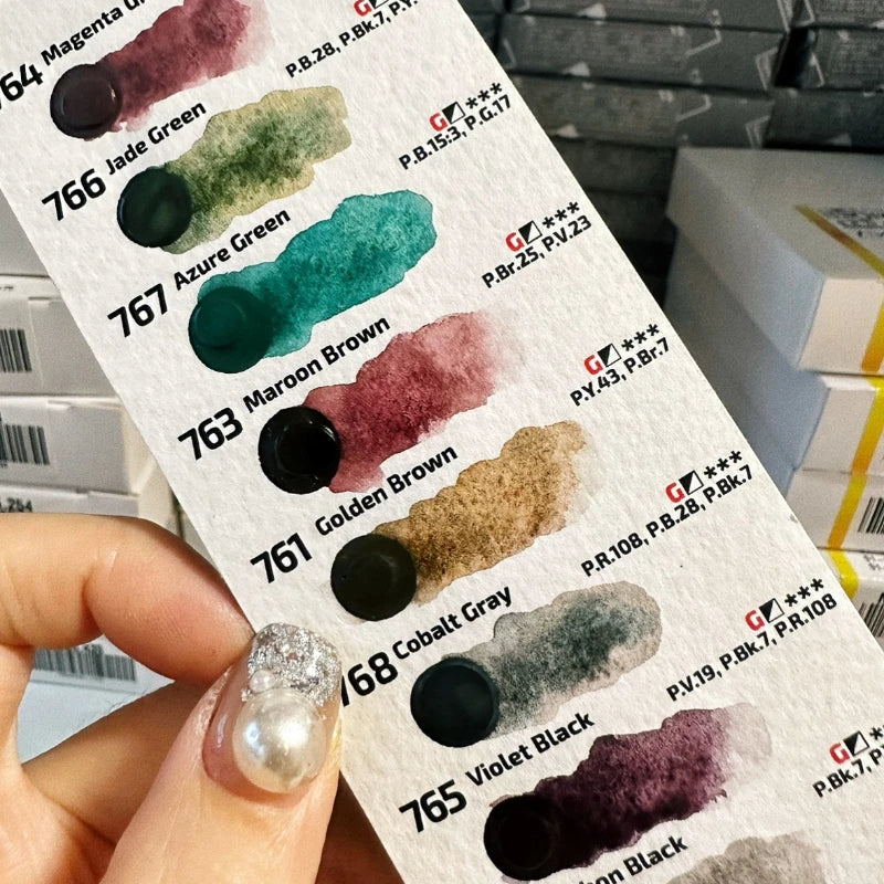 ROSA New 10 Color Precipitated Watercolor Pigments 10ml Tube Master Watercolor Paint Student Artist Painting Supplies - Sun Studio