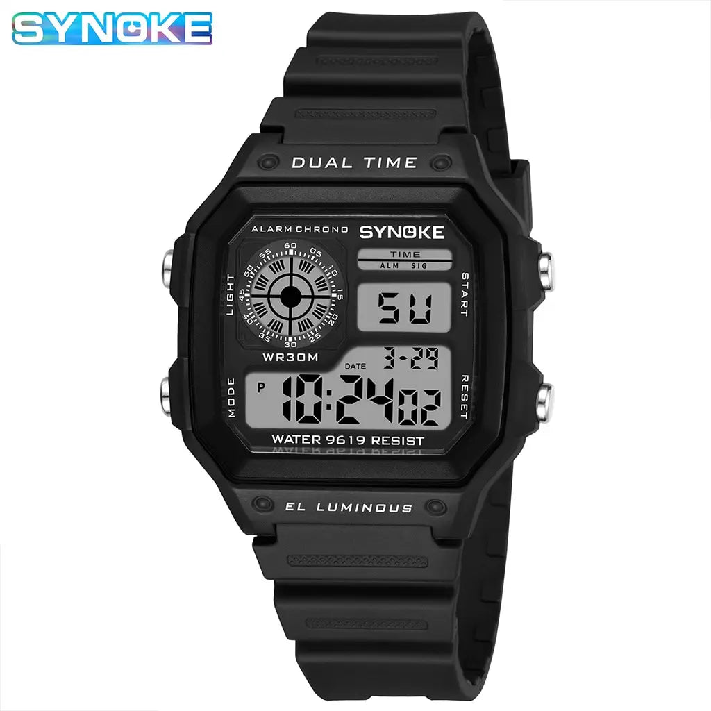 SYNOKE Military Digital Watches Men Sports Luminous Chronograph Waterproof Male Electronic Wrist Watches Relogio Masculino - Sun Studio