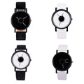 Couple Casual Quartz Watches Leather Band Strap Watch Analog Wrist Watch for Women Men Creative Digital Dial Clock Reloj Mujer - Sun Studio