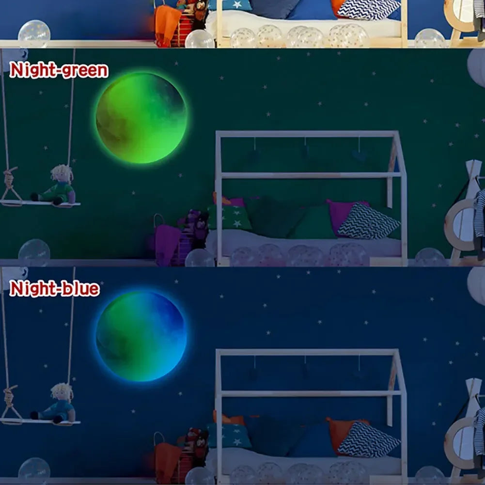 Colorful Moon Luminous Wall Stickers For Kids Room Bedroom Ceiling Art Decals Home Decor Unicorn Stars Glow In The Dark Stickers - Sun Studio