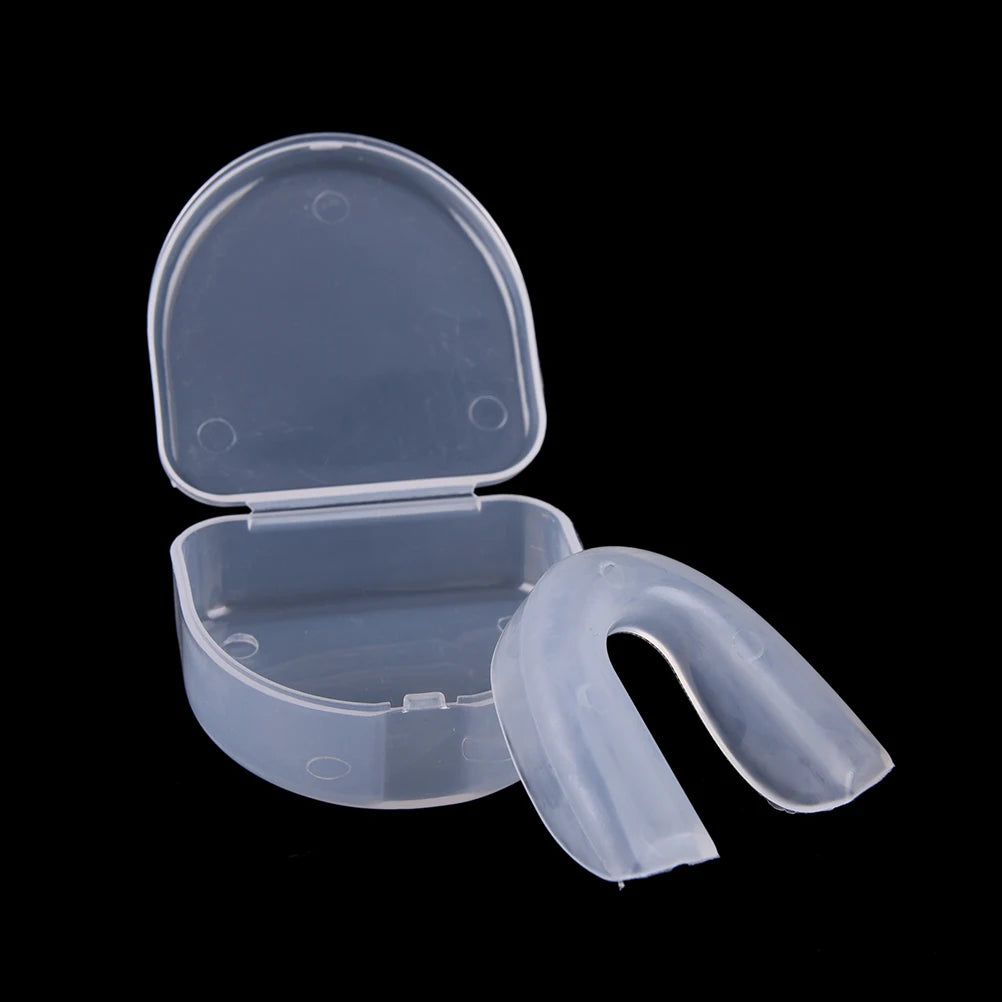 Sport Mouth Guard Teeth Protector Adults Mouthguard Tooth Brace Protection Basketball Rugby Boxing Karate With Plastic Case Box - Sun Studio