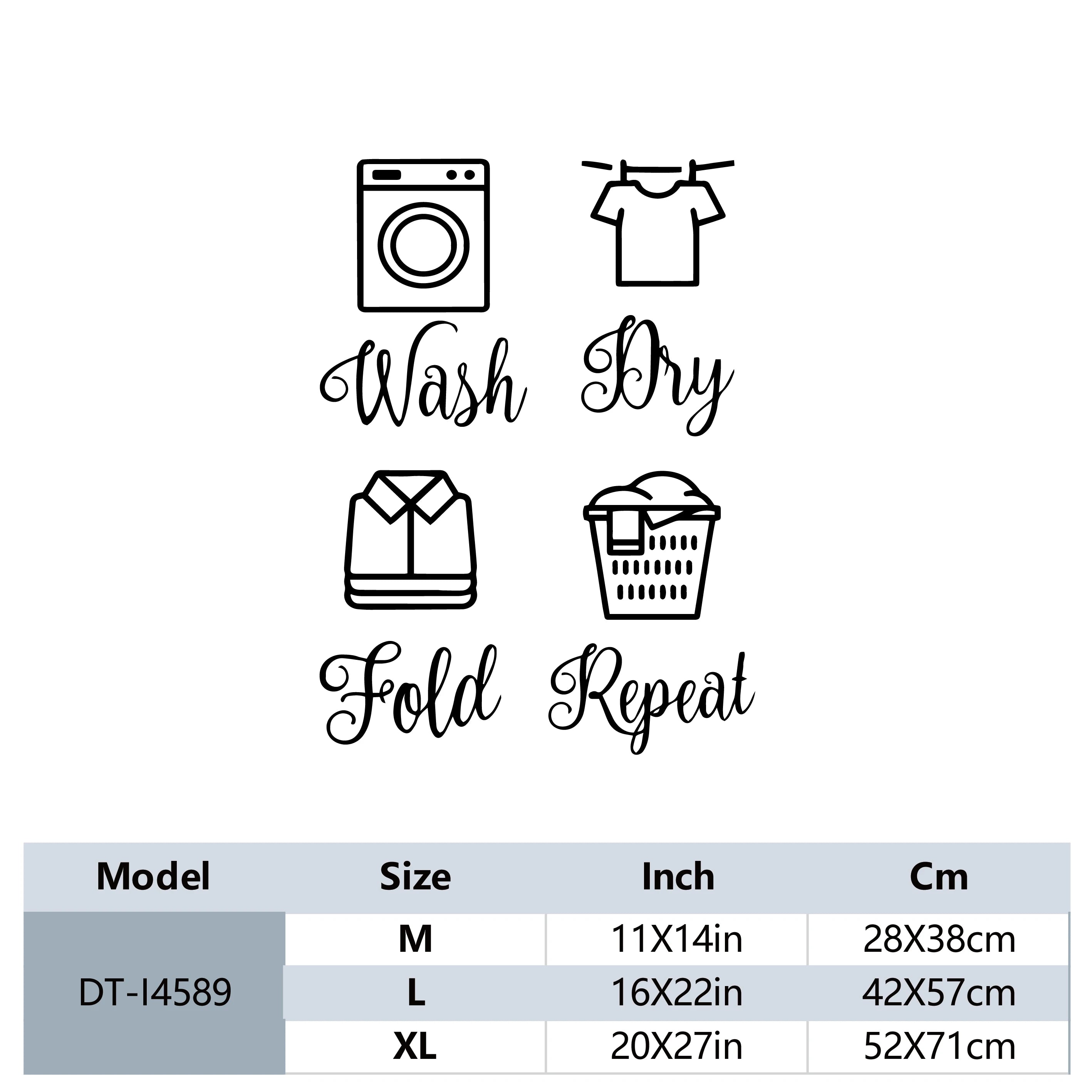 1 pc Laundry room New Wall Decal Art Vinyl Stickers For Home Decor Living Bedroom Decoration Accessories Murals