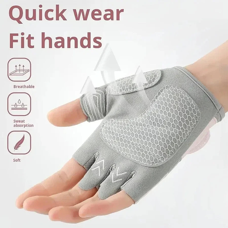 Fitness gloves, women's kettlebells, horizontal bars, rolling iron, lightweight, anti slip sports, anti cocoon riding equipment, - Sun Studio
