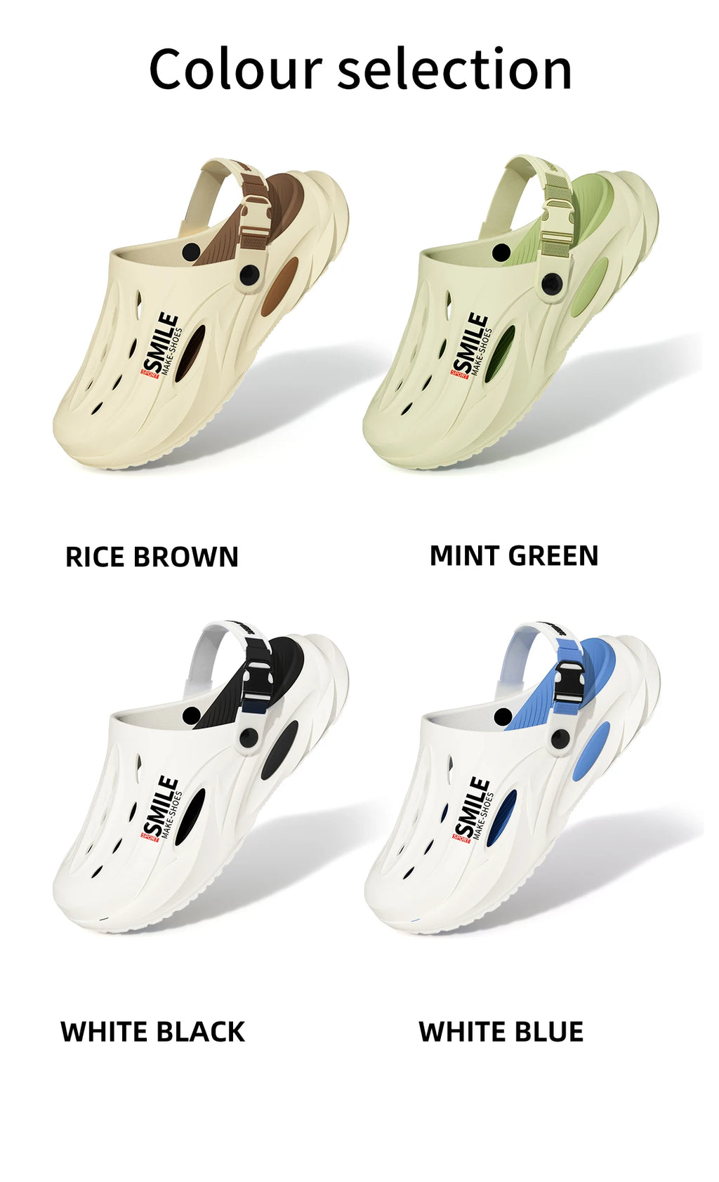 Thick Bottom Men Hole Shoes Beach Slip-On Outdoor Slippers Non-Slip Comfortable Outdoor Slippers - Sun Studio