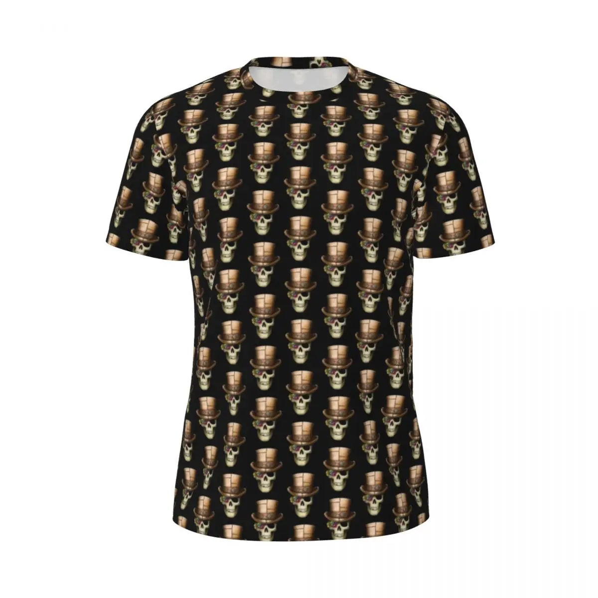 Gym T-Shirt für Männer Steampunk Design T-Shirts Mode wunderbare Uhrwerk Vintage Sommer Tees O-Ausschnitt Streetwear Design Tops