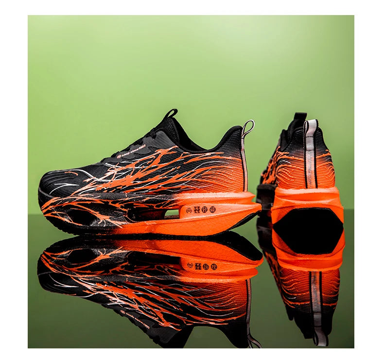 Men Sport Shoes Professional Cushioned Carbon Plate Running Shoes Breathable Couple Casual Sneakers Marathon Athletic Footwear