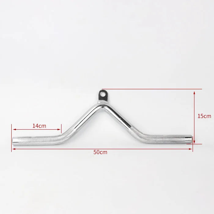Gym Home Equipment Accessories Lat Pull Down Bar，Chrome-plated Surface Anti-rust High Load-bearing Fitness Tricep Rope Training - Sun Studio