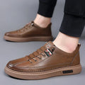 New Leather Shoes for Men Non-slip Sports Fashion Comfortable Sneakers Male Flat Slip-on Casual Brand Men's Casual
