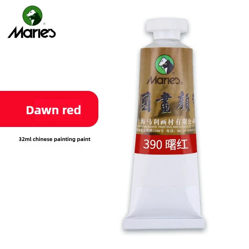 Maries Chinese Painting Single 32ml Large Meticulous Painting Large Capacity Ink Painting Garcinia Cambogia Golden Flower Green