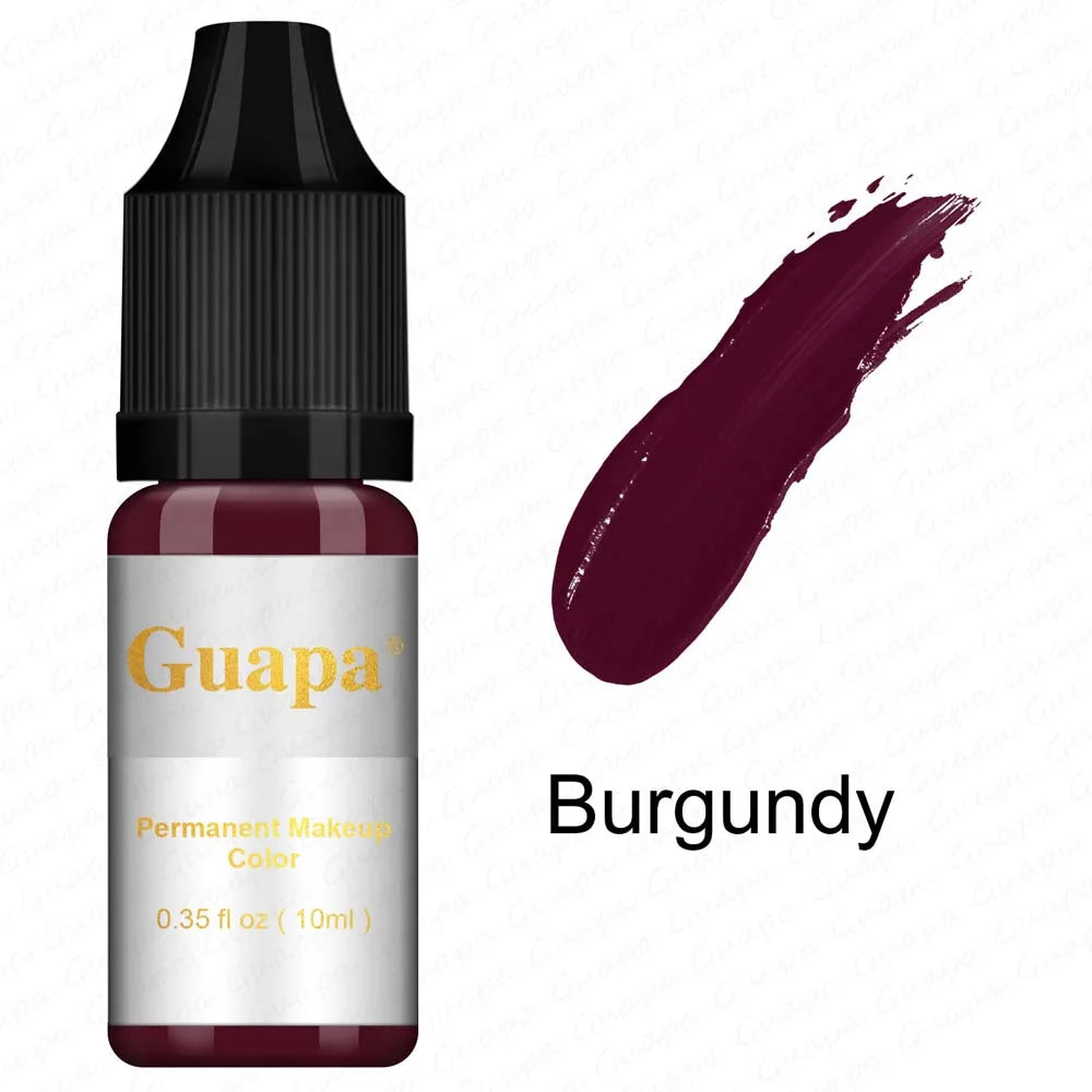 10ML Tattoo Ink Micro pigment Lip Eyebrow Permanent Makeup Pigment Tattoo Supplies for Tattoo Eyebrow Eyeliner Lip