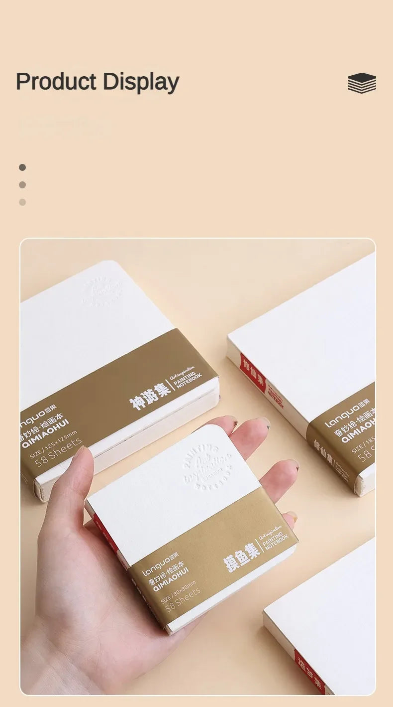 Multiple Specificacations WaterColor Sketchbook 58 Sheet Thickening 200g Drawing Notebook for Drawing Painting Book Art Supplies - Sun Studio