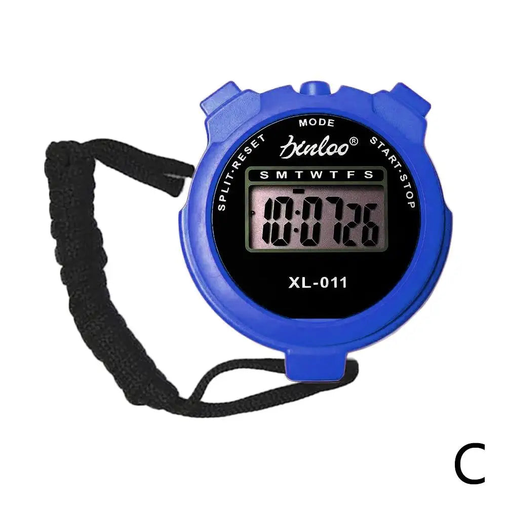 Portable Handheld Sports Stop Watch Digital Display Fitness Timer Counter 4Colors For Sports Stopwatch Chronograph - Sun Studio