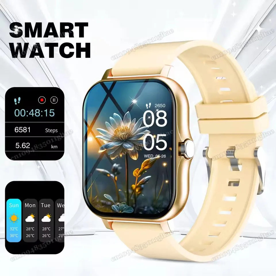 Smart Watch For Android IOS Watches 2.01inch HD Display Bluetooth Call Message Alert Music Sports Mode Smartwatch Men Women Gift - Sun Studio