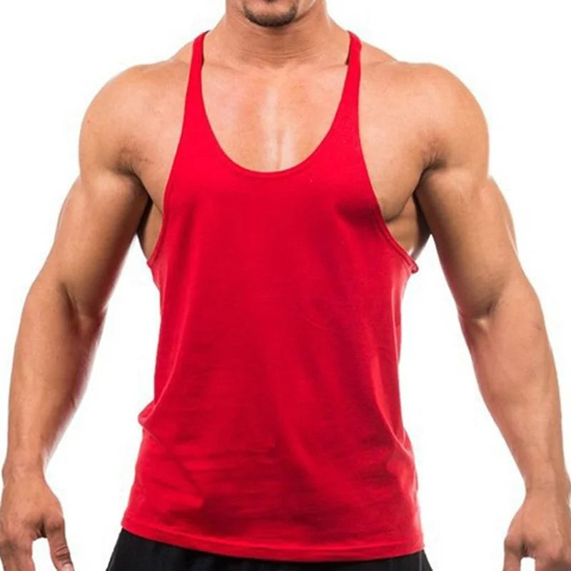 Men's Sports Gym Fitness Tank Top Y Back Fitness Lightweight Shoulder Strap Muscle Fit Tight Fitness Limit T-shirt - Sun Studio