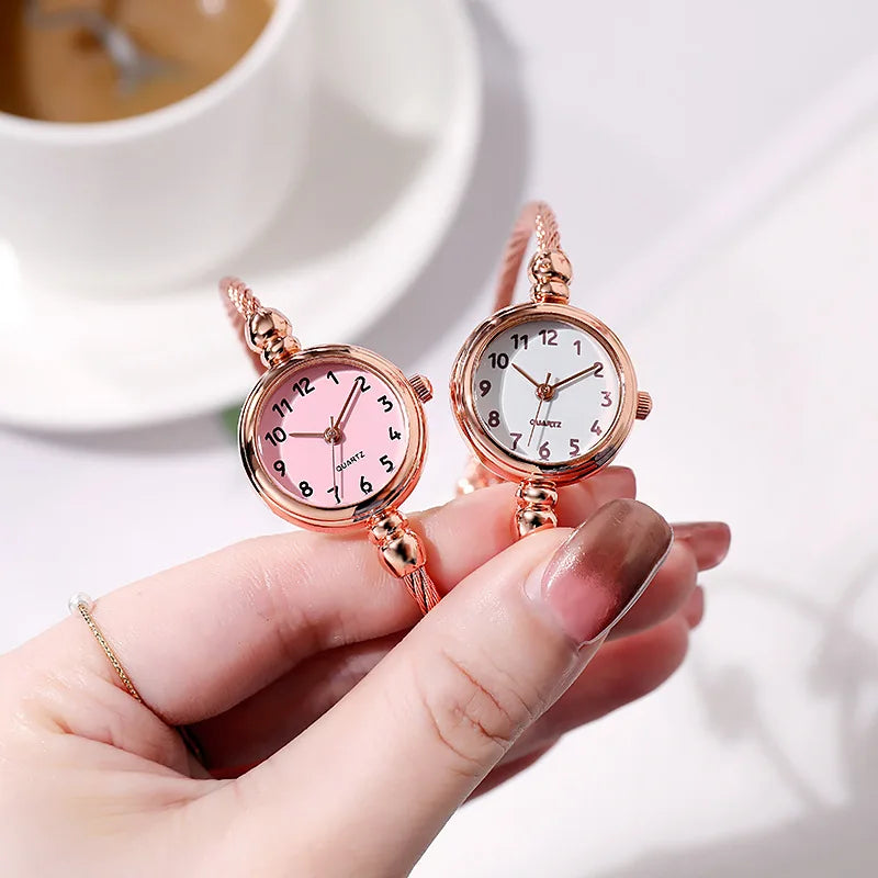 YIKAZE Women Bracelet Watch Retro Gold Bangle Women Watches Stainless Steel Retro Ladies Quartz Wristwatch Clock Dress Watch - Sun Studio