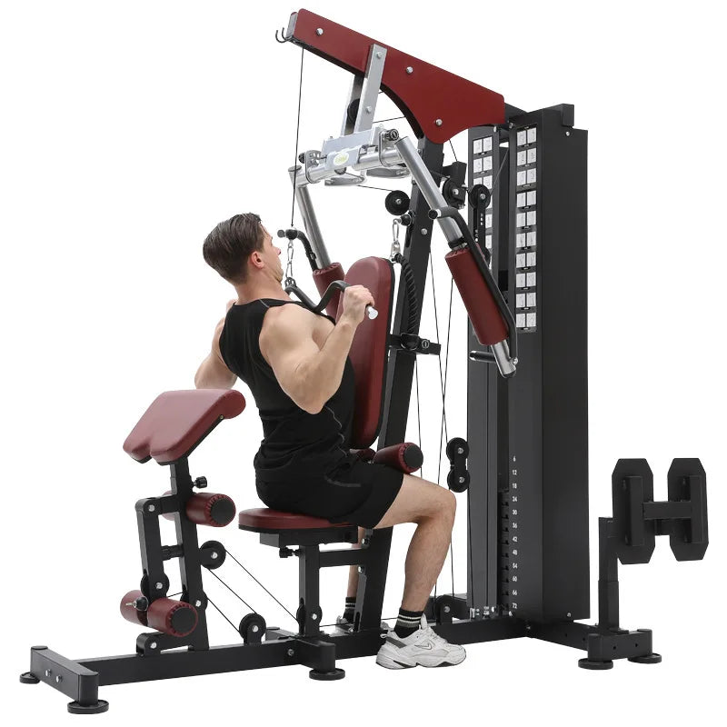 Home Indoor Comprehensive Gym Trainer Fitness Equipment With Strength Exercise Metal Material - Sun Studio
